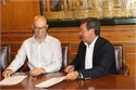 Firma de los convenios de salidas  y llegadas de la Vuelta a Burgos
